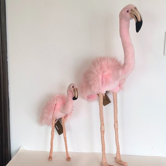 Hansa Handcrafted Flamingo, Pink  31.5 Inch (80 CM)  Stuffed Animal Brand NWT - Picture 16 of 16